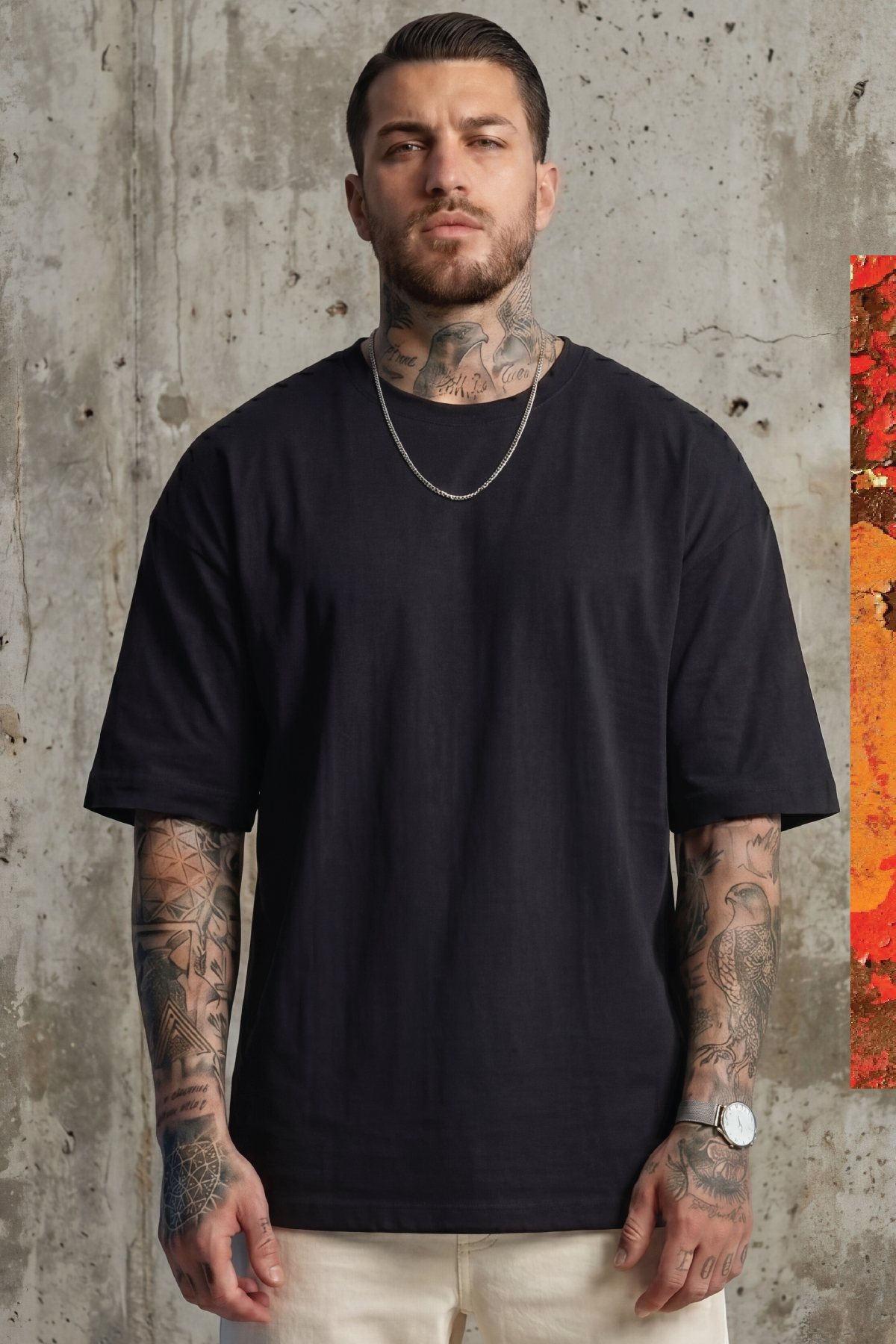 Oversize Heavy Tee - Black No.03
